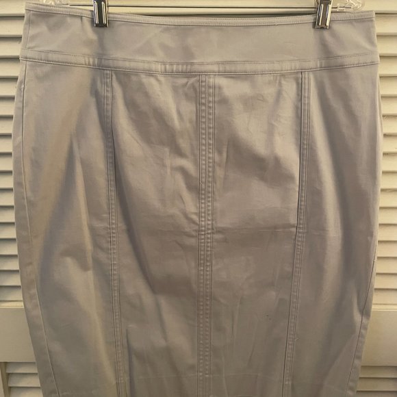 Pale Blue Pencil Skirt - Picture 1 of 4